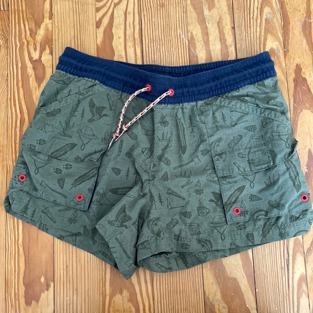 Columbia Olive Green and Navy Athletic Shorts